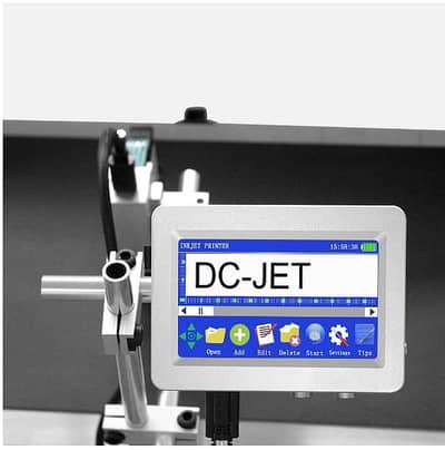 DCJET Online Barcode & Expiry Date Printer for Conveyor Belt Setup