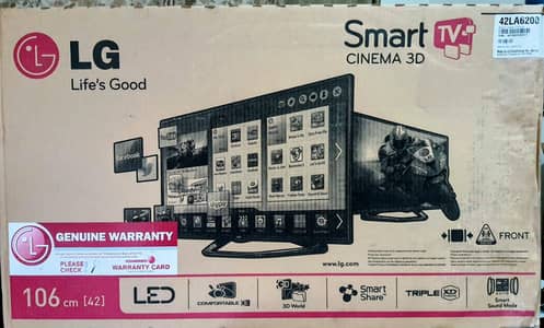 42'' class cinema 3D 1080P LED TV with smart TV(41.9'' diagonal)