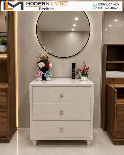 Dressing Tables Round And Full Mirror Best Quality