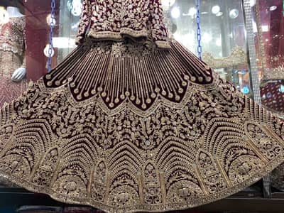 Brand new Barat lehnga only 1 time used 100% good condition
