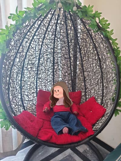 outdoor swing egg shape