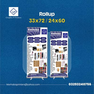 Imported Rollup Standees, Display Stand,Flex Banners,Non-Tear Printin