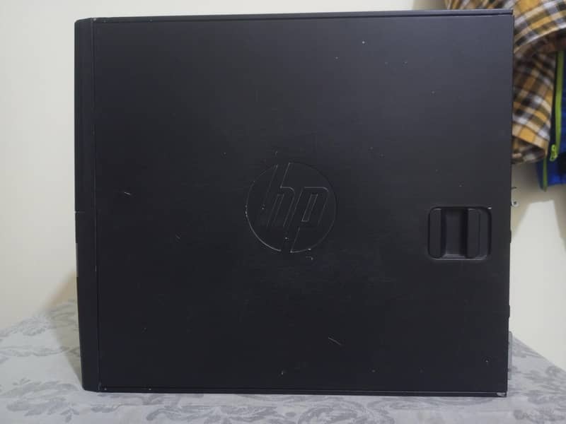 hp desktop cpu  complete computer setup with wires 1