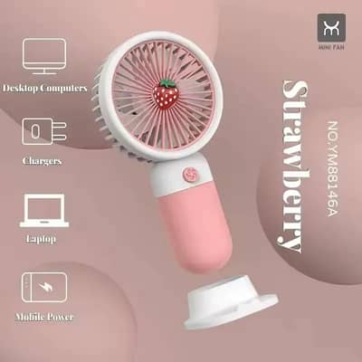 pink strawberry neck fan home Cinema