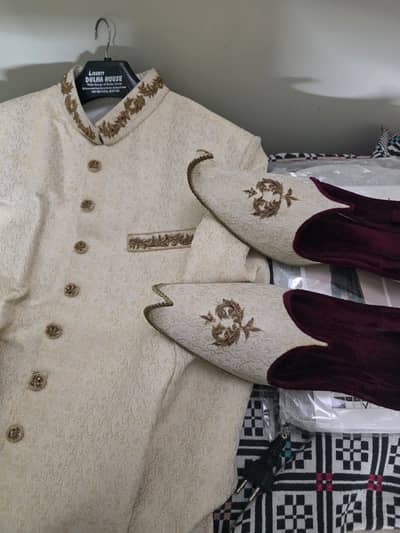 White Sherwani
