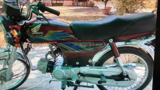03233150968Honda bike 70cc urgent for sale model 2021