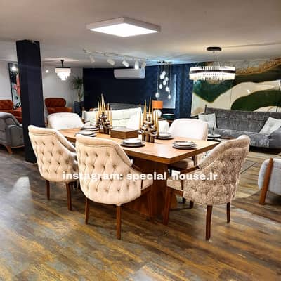 Dining Table | 4,6 & 8 Chairs Dining | Wooden Dining |Glass top dining