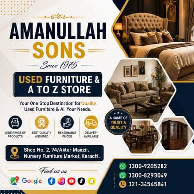 Luxury Used Furniture & Bedroom Sets in Karachi