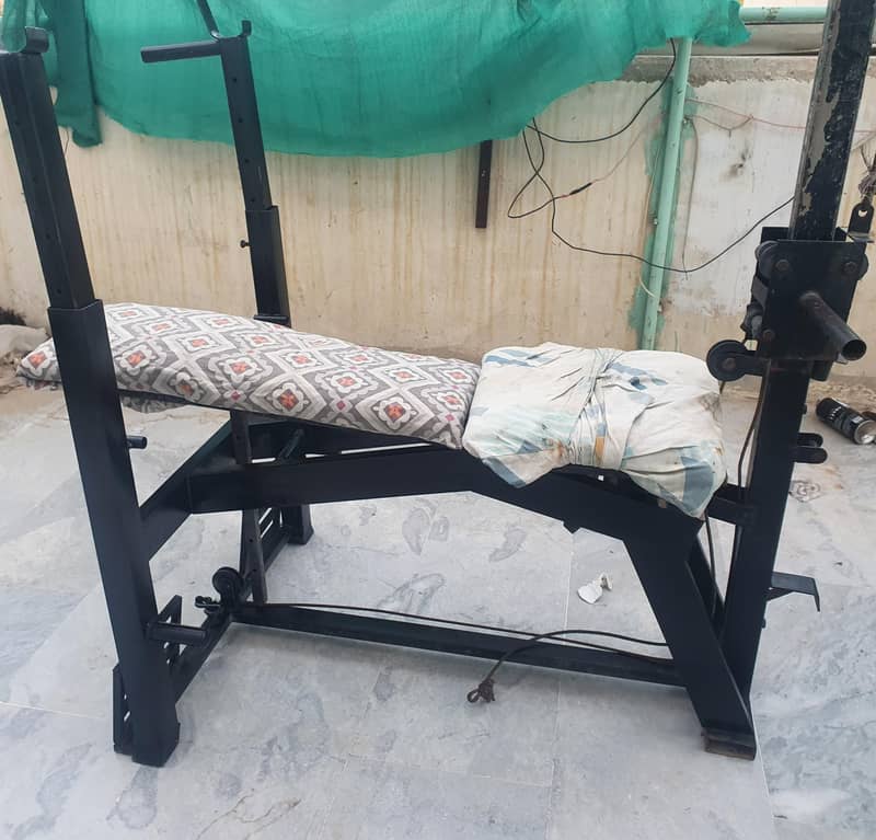 bench press with let pull down 1
