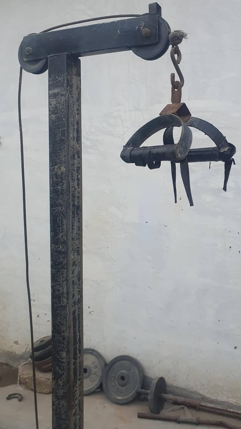 bench press with let pull down 4