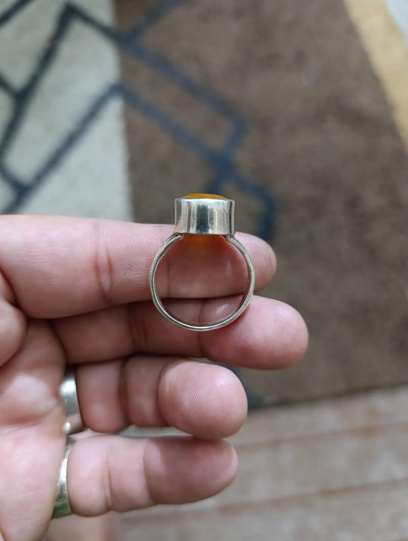 pukhraj stone ring 1