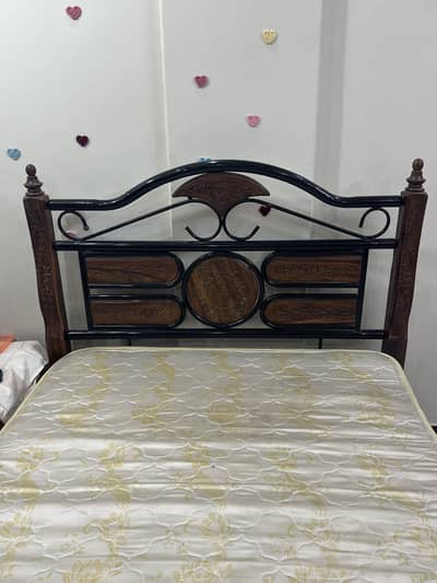 Iron Wood Single Bed