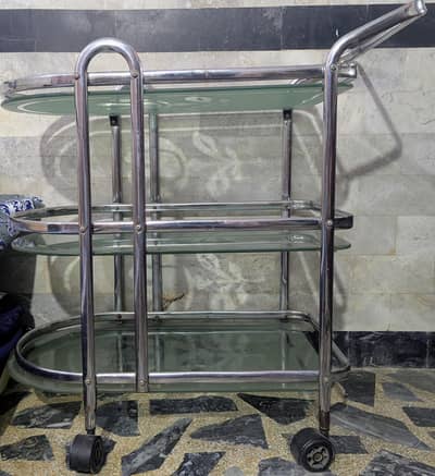 GLAAS TEA TROLLEY