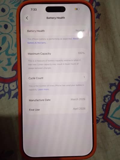 Iphone 17pm 256 Orange