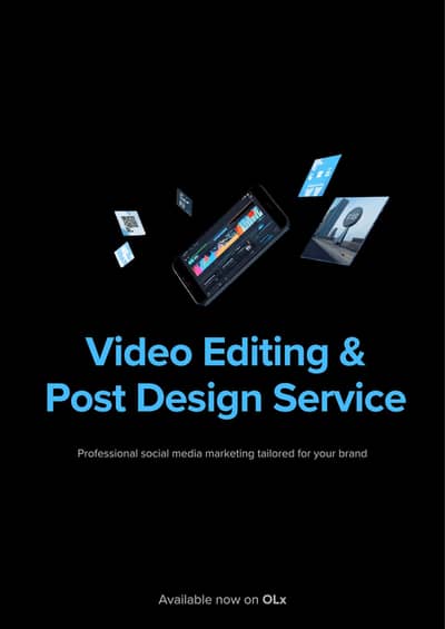 Professional Video Editing & Social Media Post Design Service.