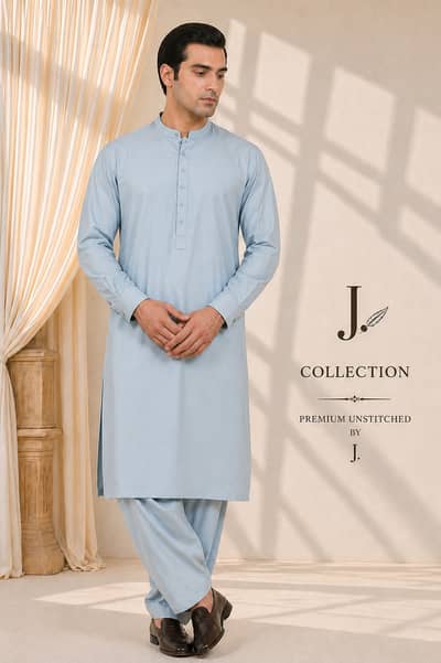 Premium Men’s Unstitched Shalwar Kameez