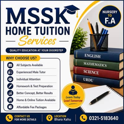 Home Tuition Available | Nursery to BA | Arts Subjects Specialist