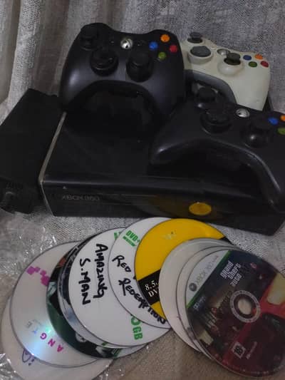 Xbox 360 slim jailbreak with 25 game CDs