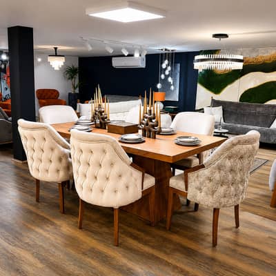 Dining Table | 4,6 & 8 Chairs Dining | Wooden Dining |Glass top dining