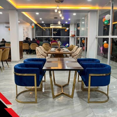 Dining Table | 4,6 & 8 Chairs Dining | Wooden Dining |Glass top dinig