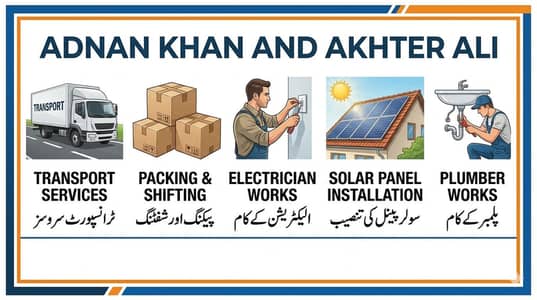 we deal all kind or works in karachi