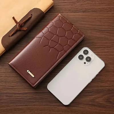 Premium Leather Wallet for Men - Stylish Croc Texture & Durable Design