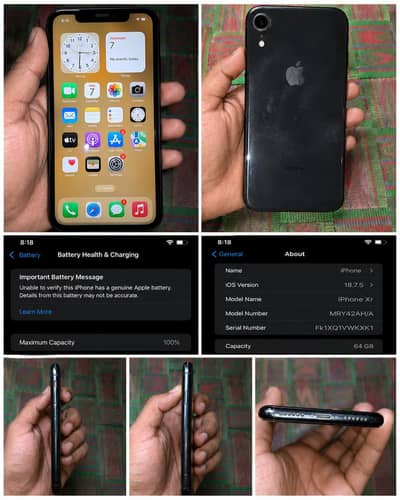 iPhone XR 64GB Black | 100% Battery Health | Non PTA