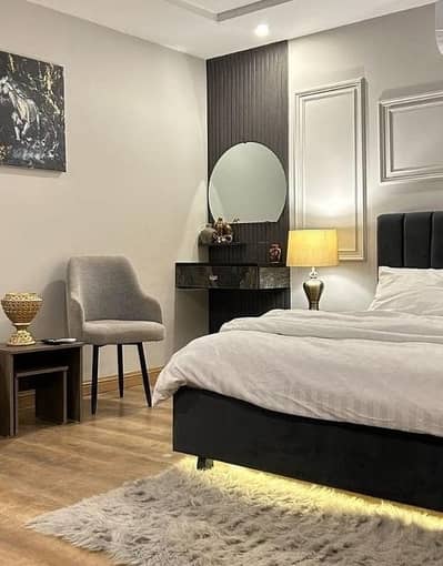 Daily basis, and weekly basis. Two bedrooms fully furnished luxury apartments available for rent Gulberg greens Islamabad