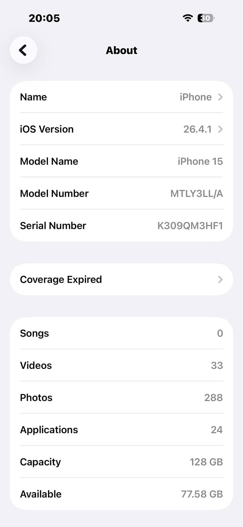 Iphone used Jv 3