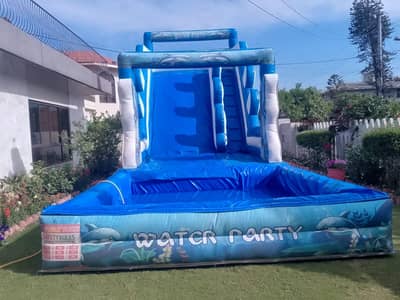 water slide pool available for rent