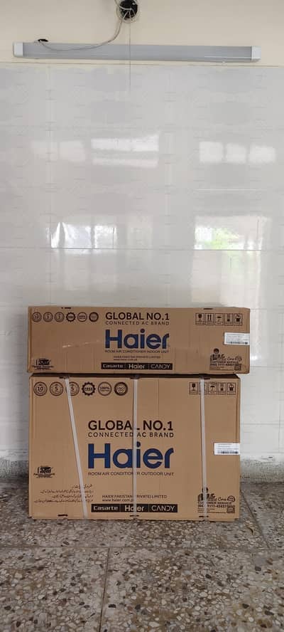 haier A. C hsu13hfc white color 1 ton
