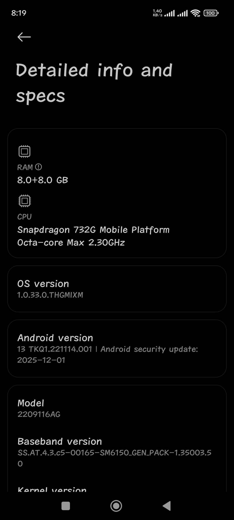 Redmi Note 12 Pro 4G 8
