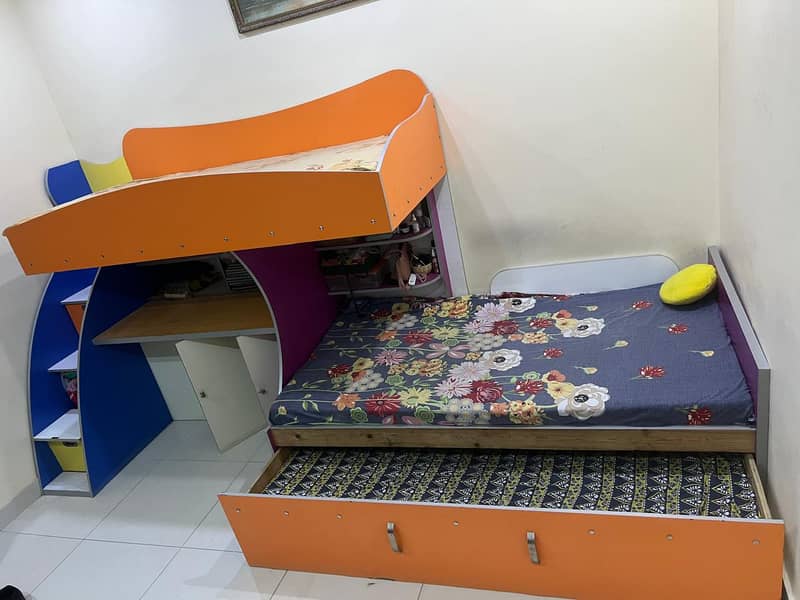 Bunk Bed with Storage & Study Space (Used) 5