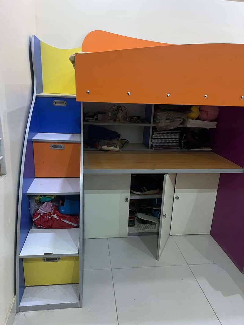Bunk Bed with Storage & Study Space (Used) 8