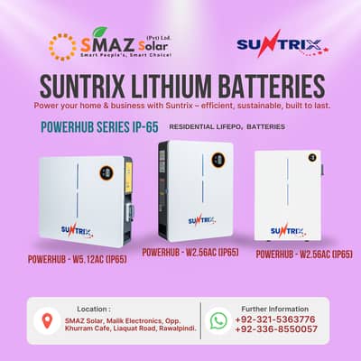 lithium battery, batteries, Solar Battery, Suntrix, Smaz