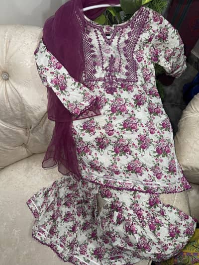 J. Gharara kameez with dubatta