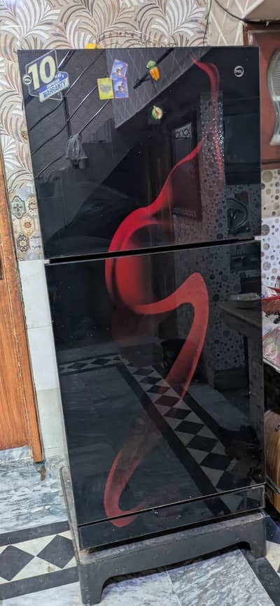pel glass door fridge