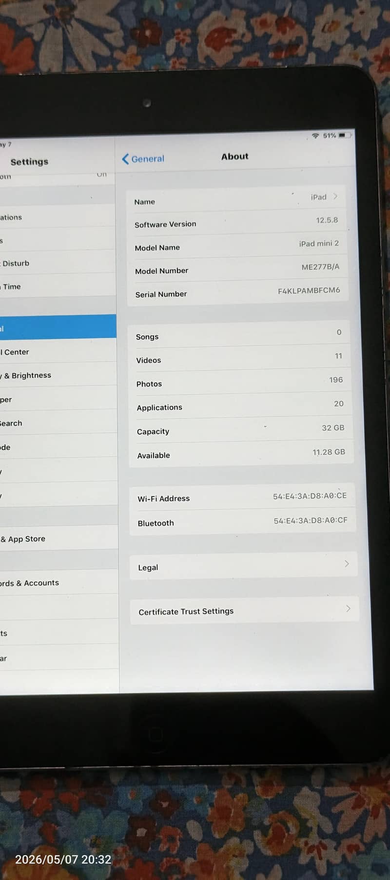 Apple Ipad mini 2 5