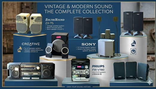 Vintage & Modern Sound | Premium Speakers & Home Theater System