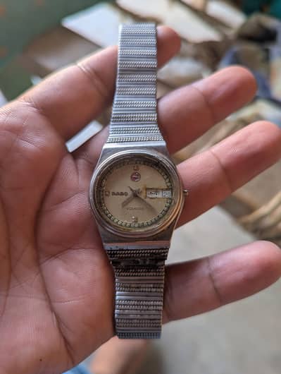 Vintage Rado Voyager automatic unisex wristwatch.