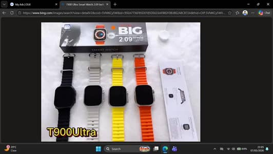 ultra 2 samart watch with box with cable
