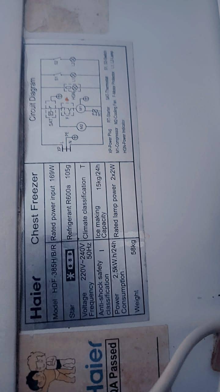 Deep freezer Haier 8