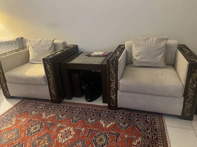 Bedroom Chairs with Glass Top Table