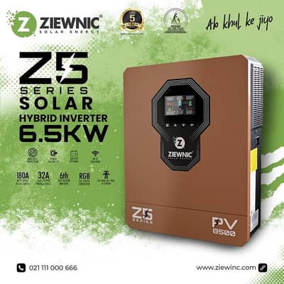 ZIEWNIC Z5 Series Hybrid Inverter 6.5 (KVA) 6G PV8500