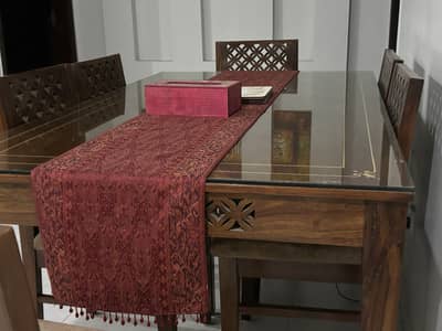 Wooden dining table