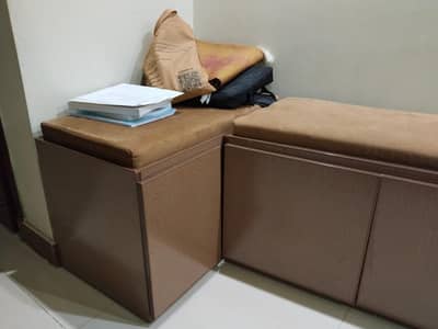 Wooden Bed Storage Box