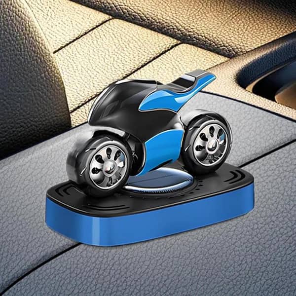 Universal Solar Sports Bike Upgraded Model Car Perfume Air Freshener Car Perfume Solar Energy Fragrance Car 1 Pc