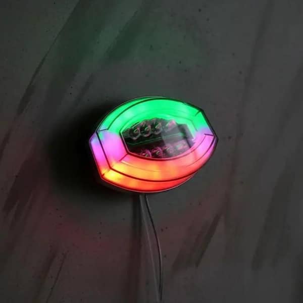 1 Pc Motorcycle RGB App Controlled Back Light in Audi Style With Flasher And Indicator For CG 125