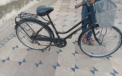 Bicycle with gears and dynamo light