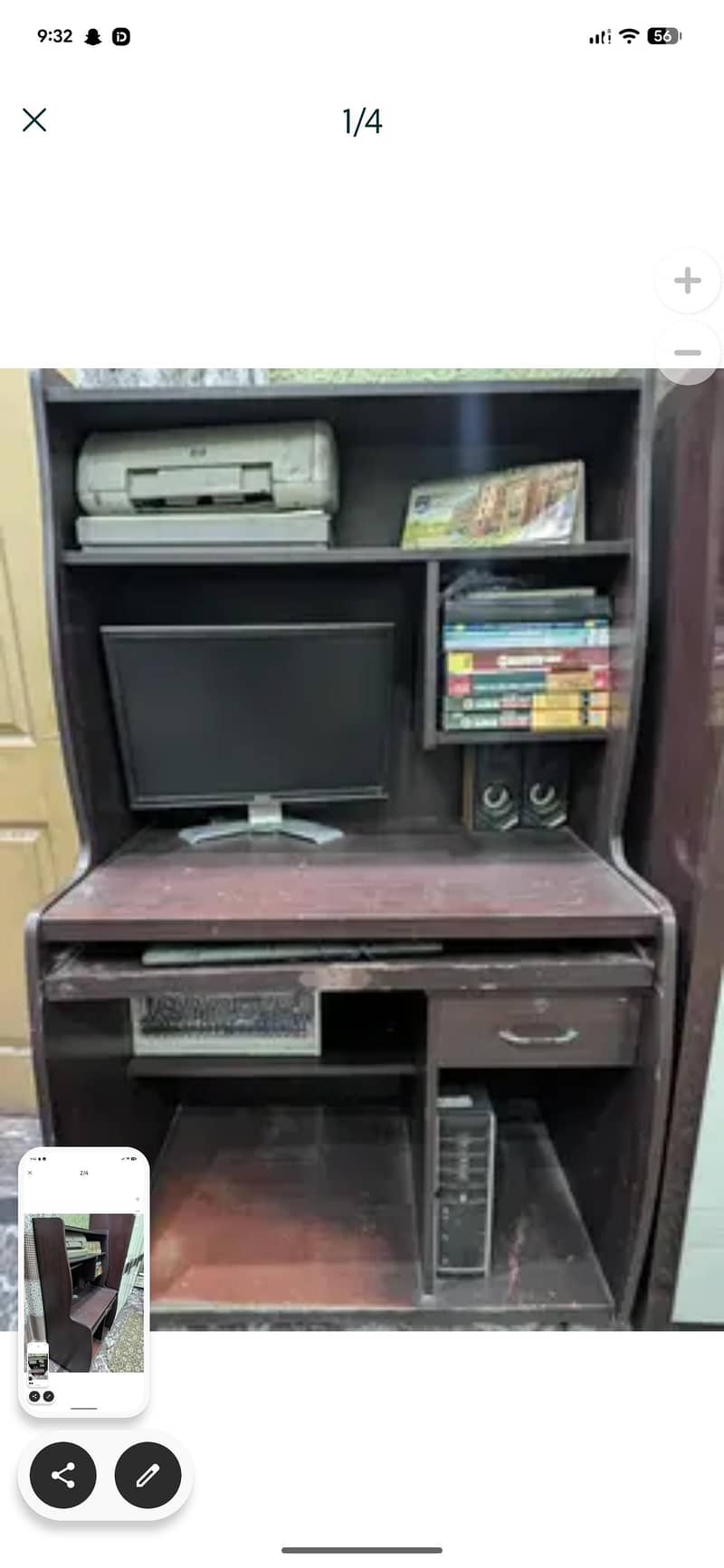 Solid Wood Computer Table / Study Desk 0